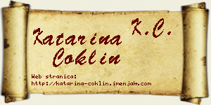 Katarina Coklin vizit kartica